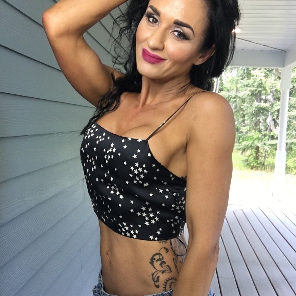 New Silky Star Print Tie Back Crop Top